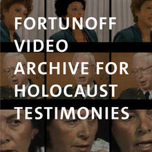 Fortunoff Video Archive, video stills of a man and two women
