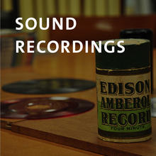 Sounds recordings, early sound recording formats
